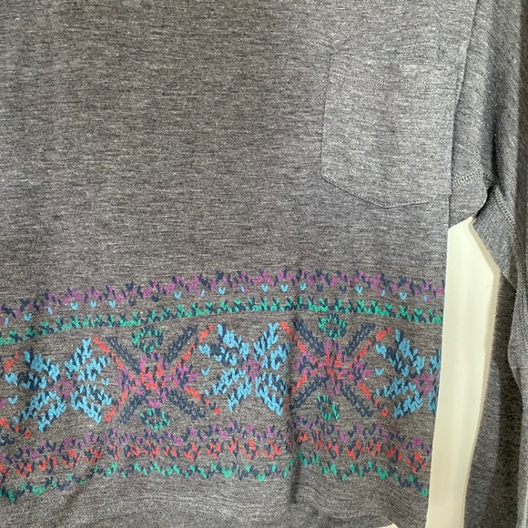 Garage Grey Patterned Long-Sleeved Top - Picture 3 of 4